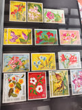 Timbres anciens REP DE GUINEA Equatoriale fleurs obliterés années 70 philatélie