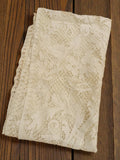Rare set de linge de table ancien brodé dentelle crochet vintage fin XIXe