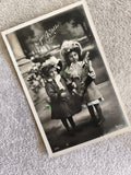 Carte postale ancienne 1er Avril enfants poisson humour CPA début XXe