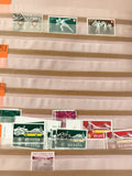 Timbres Suisse Helvetia années 1950 sport transport paysages philatélie