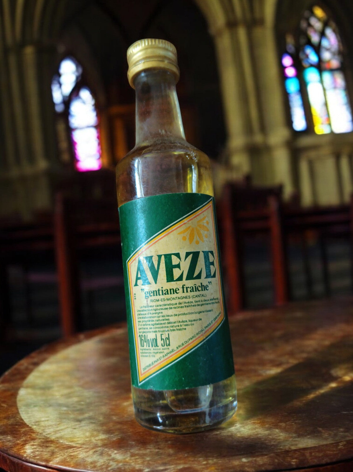 Mignonnette alcool Aveze vintage - Rare et authentique