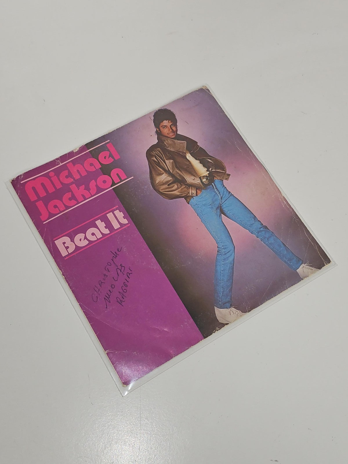 Vinyle 45 tours ancien Michael Jackson vintage, disque rétro collection occasion