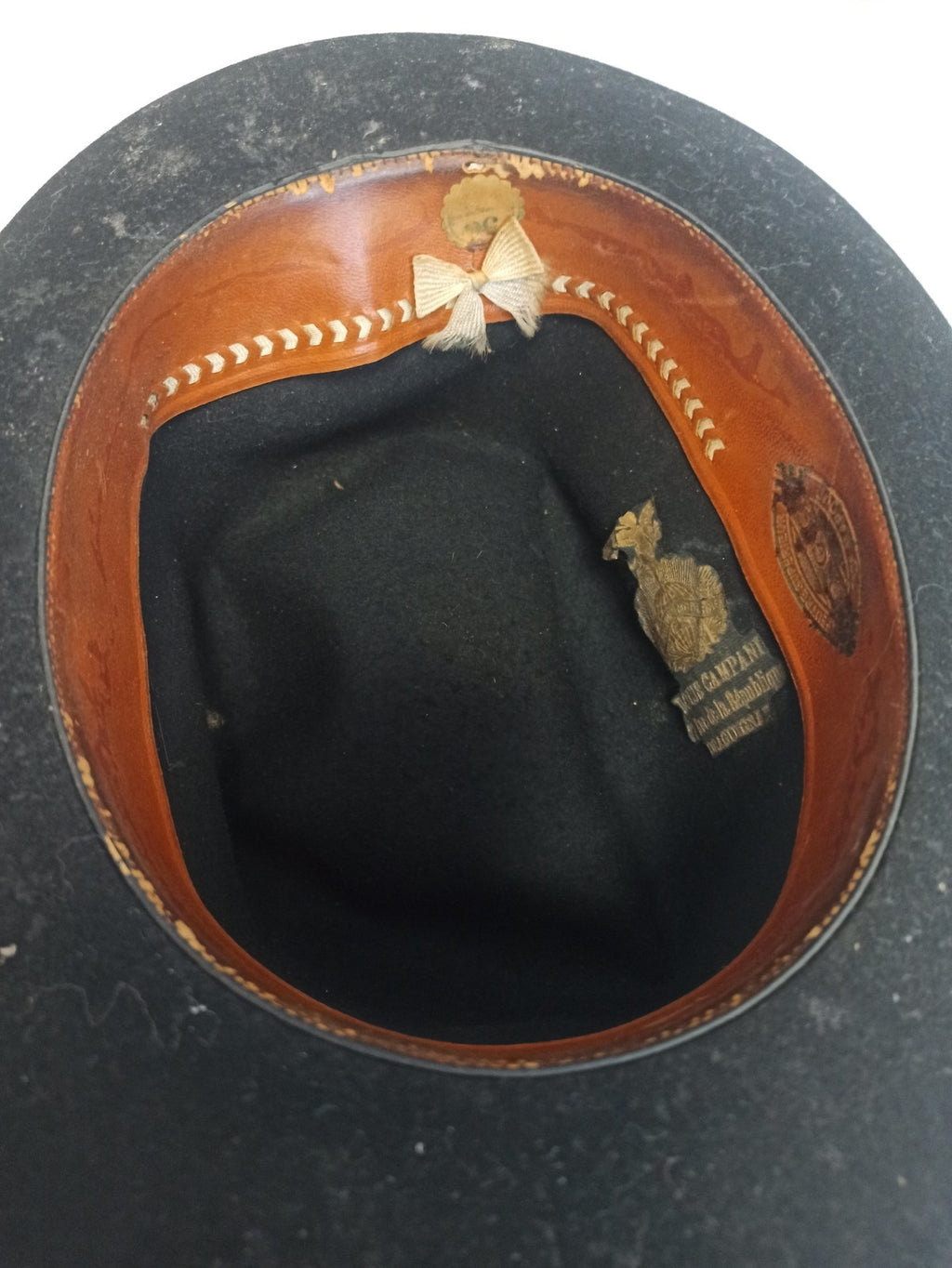 Chapeau homme ancien Louis Campani vintage noir rétro France accessoire