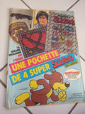 Magazine Pif vintage années 80, BD presse, couverture stickers Panini, à restaur