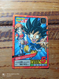 Carte Dragon Ball GT Carddass vintage Goku Pan POWER LEVEL 5 Japon