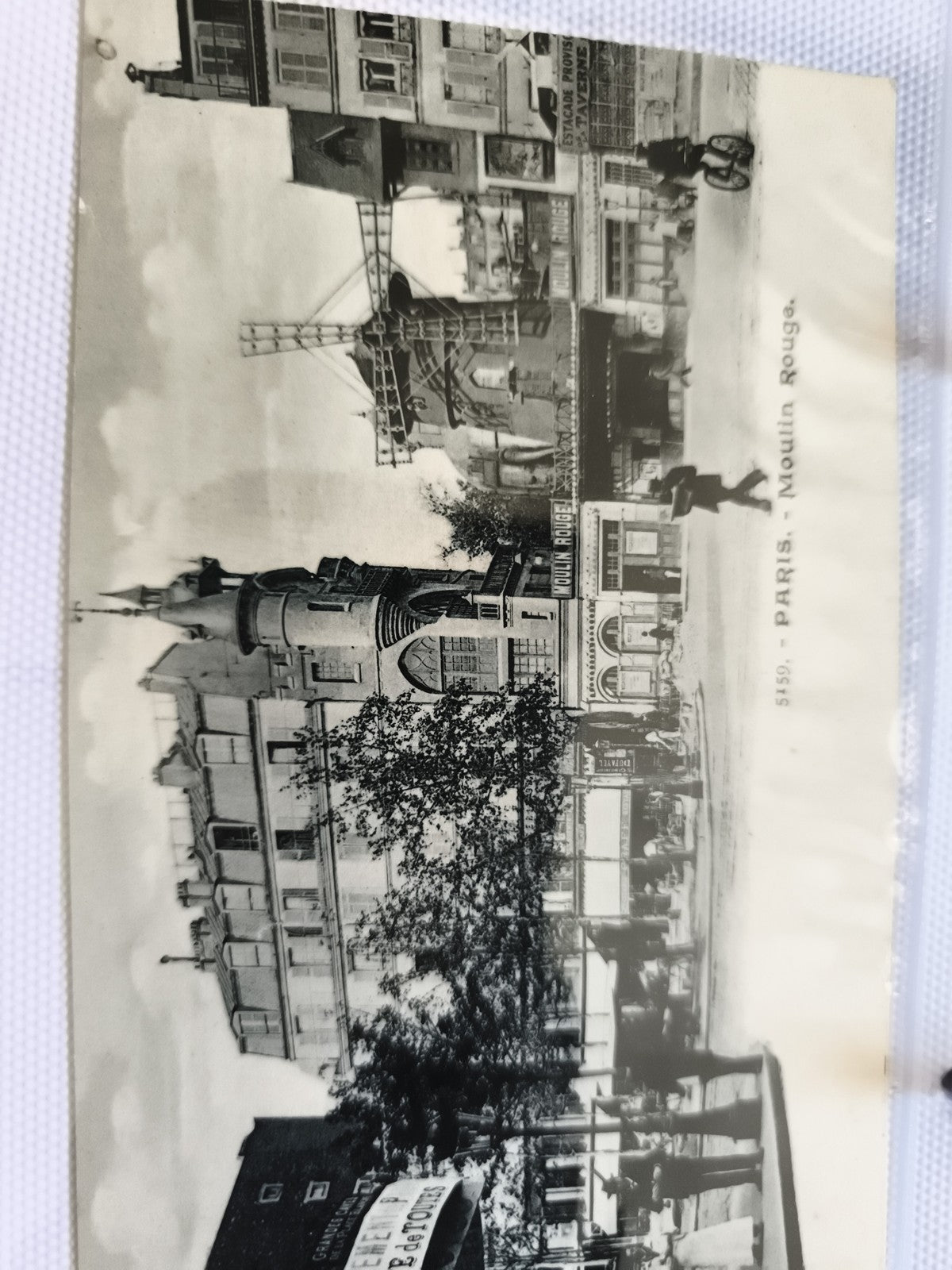 CPA Paris Moulin Rouge carte postale ancienne façade cabaret Montmartre