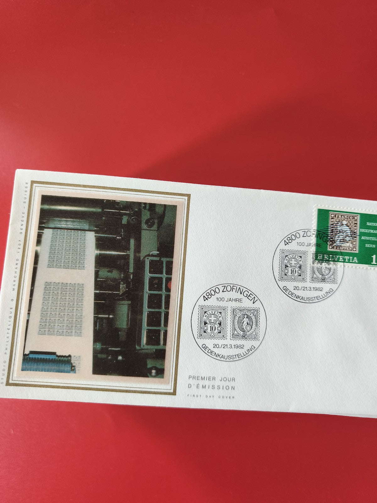Enveloppe philatélie Premier Jour d?Émission Suisse 1982 timbre Helvetia