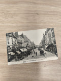 Ancienne carte postale Fontainebleau Grande-Rue CPA noir et blanc vintage