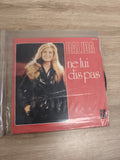 Vinyle 45 tours Dalida "Ne lui dis pas" pochette rouge état d'occasion (Ref 6)