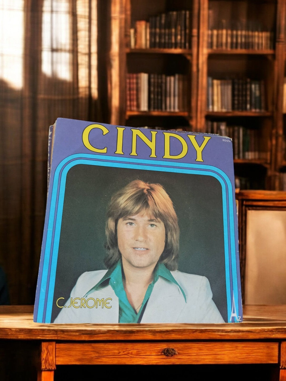 Disque vinyle 45 tours C. Jérôme Cindy vintage rétro pochette photo années 70