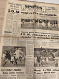 Ancien journal sportif OM Le Provençal vintage football Marseille années 60