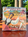 45 tours vinyle danses du Pays Basque vintage, pochette illustrée, ancien disque