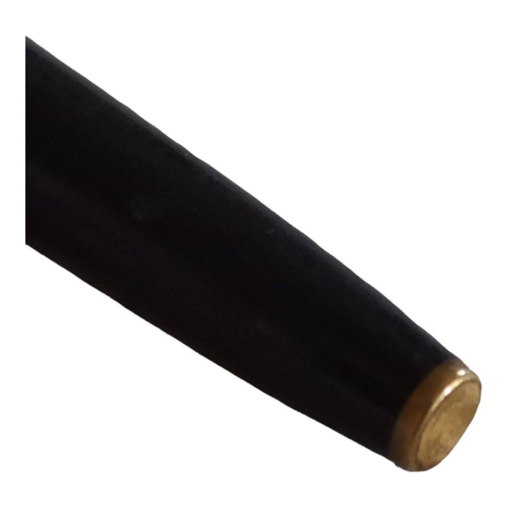 Stylo plume Waterman vintage, capuchon argent plaqué, noir classique