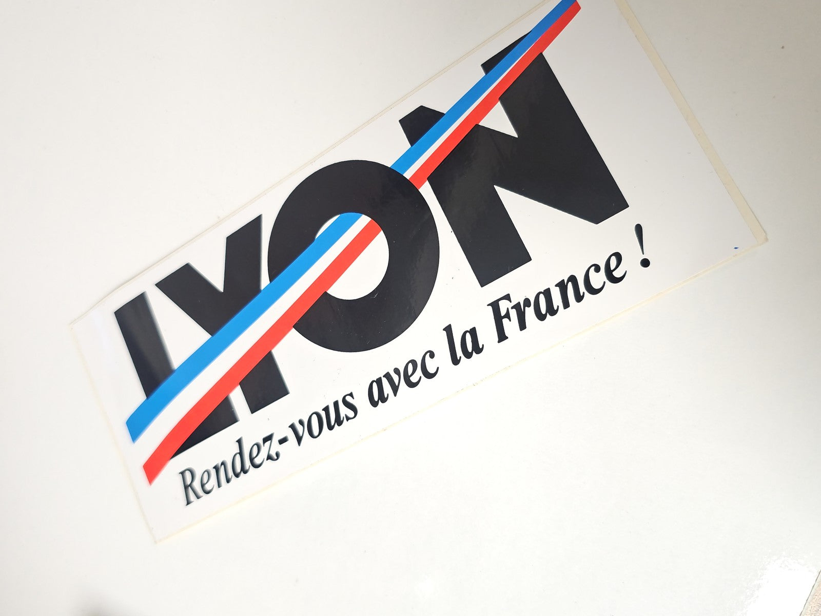 Ancien autocollant publicitaire rétro Lyon, grande taille, déco collection vinta