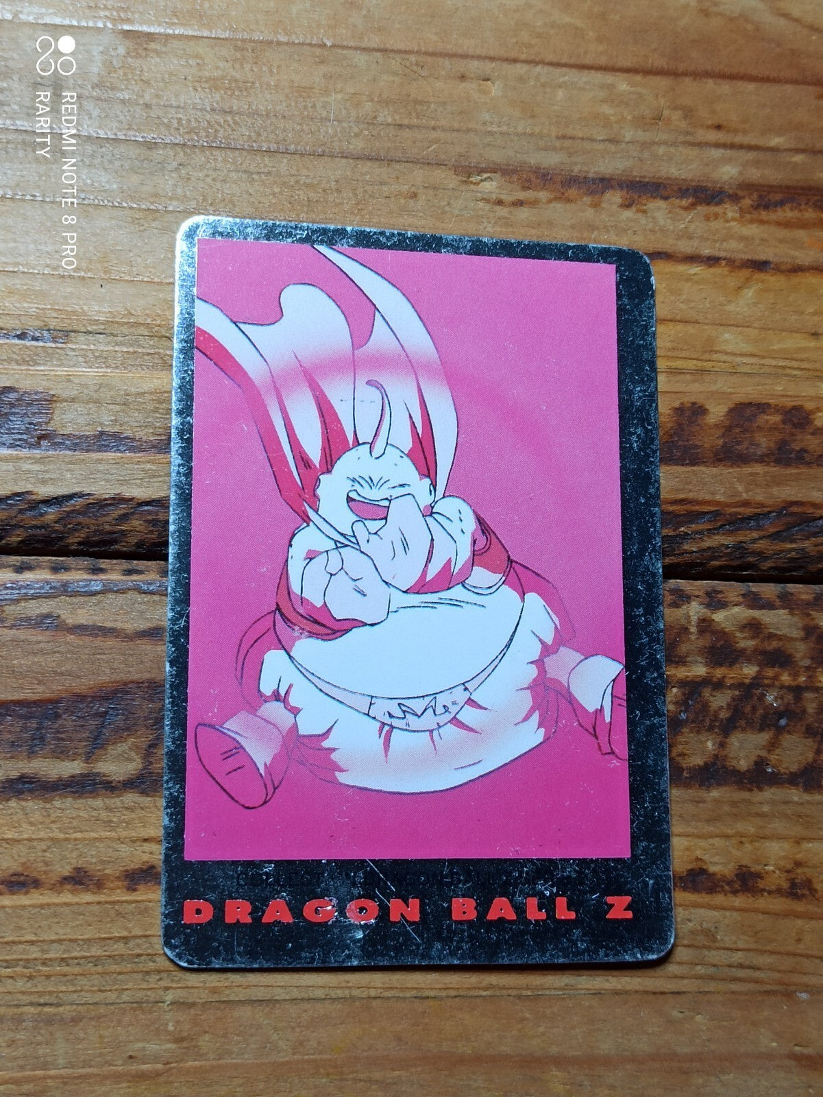 Carte Dragon Ball Z Cardass série 1 vintage Majin Boo, bordure noire