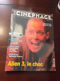 Magazine cinéma Le Cinephage Alien 3 vintage rétro ancien très bon état
