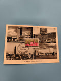 Carte postale FDC Le Havre 1958 timbre 12F oblitération Premier Jour