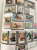 Timbres DDR oblitérés chevaux Mon Plaisir sport art Allemagne philatélie