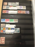 Lot de timbres divers Europe, multicolores, oblitérés et neufs, support exclu