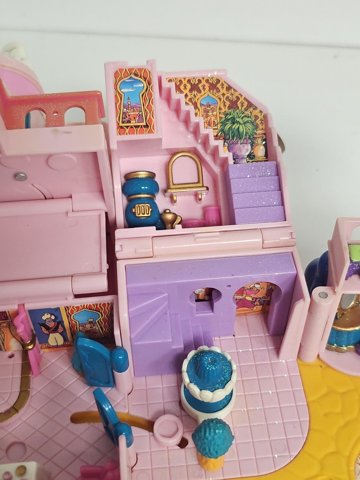 Vintage Polly Pocket Disney Aladdin Royal Palace 1996 Bluebird ancien jeu rare