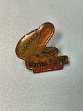 Pin's vintage Marius Ferrat arrosage jardin, translucide, collection (Ref 17)