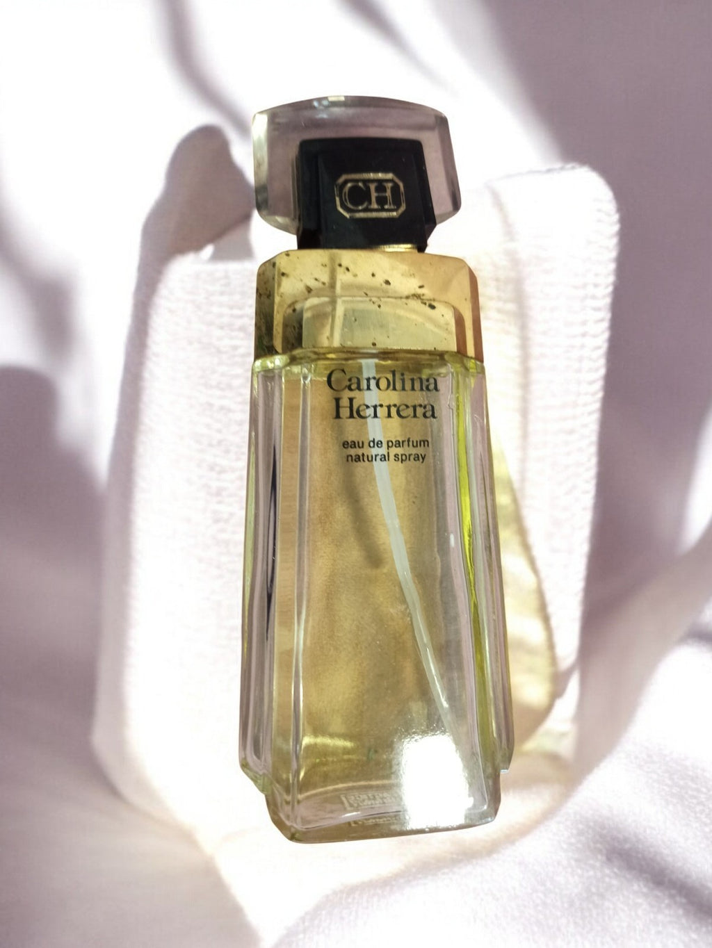 Flacon factice parfum Carolina Herrera vintage déco ancien vaporisateur CH