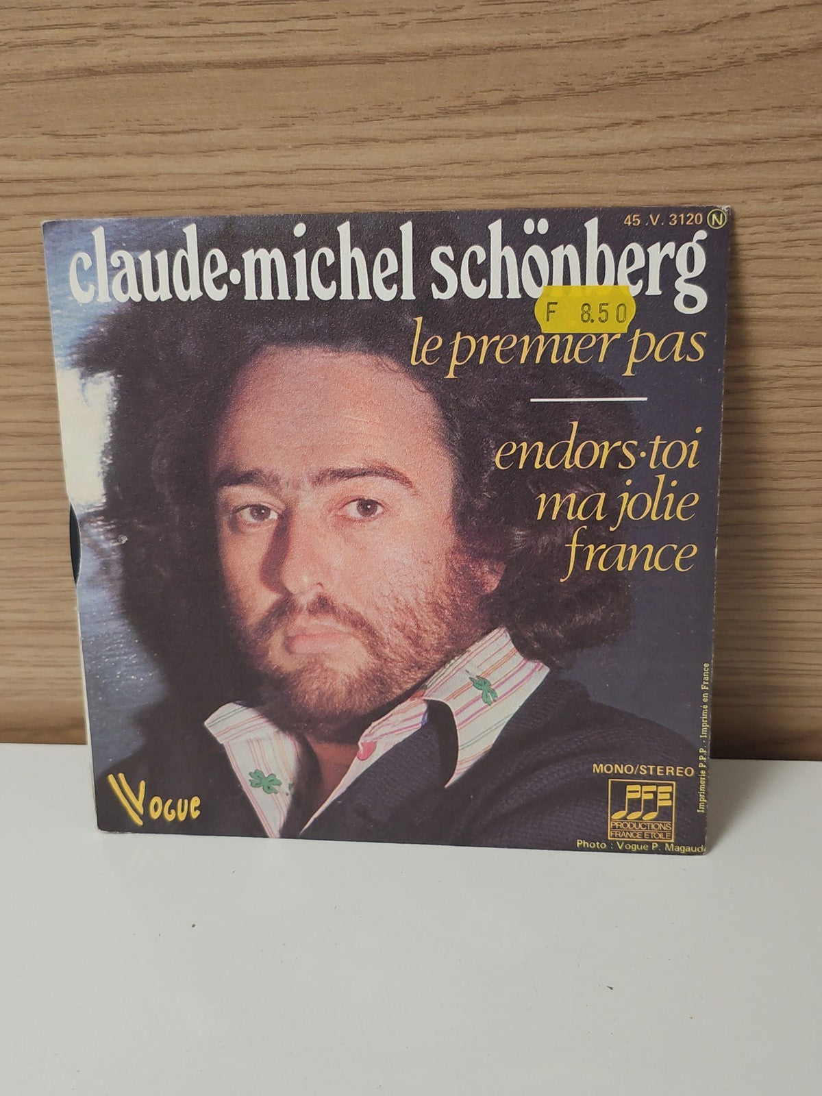 Vinyle 45 tours rétro ancien Claude-Michel Schönberg disque collection chanson f