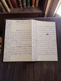 Lettre manuscrite ancienne encre violette écriture croisée début XXe siècle
