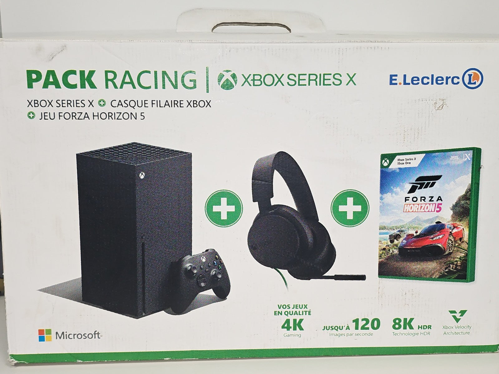 Boîte vide Xbox 360 pack E.Leclerc Forza Horizon 5 - Emballage console d?origine