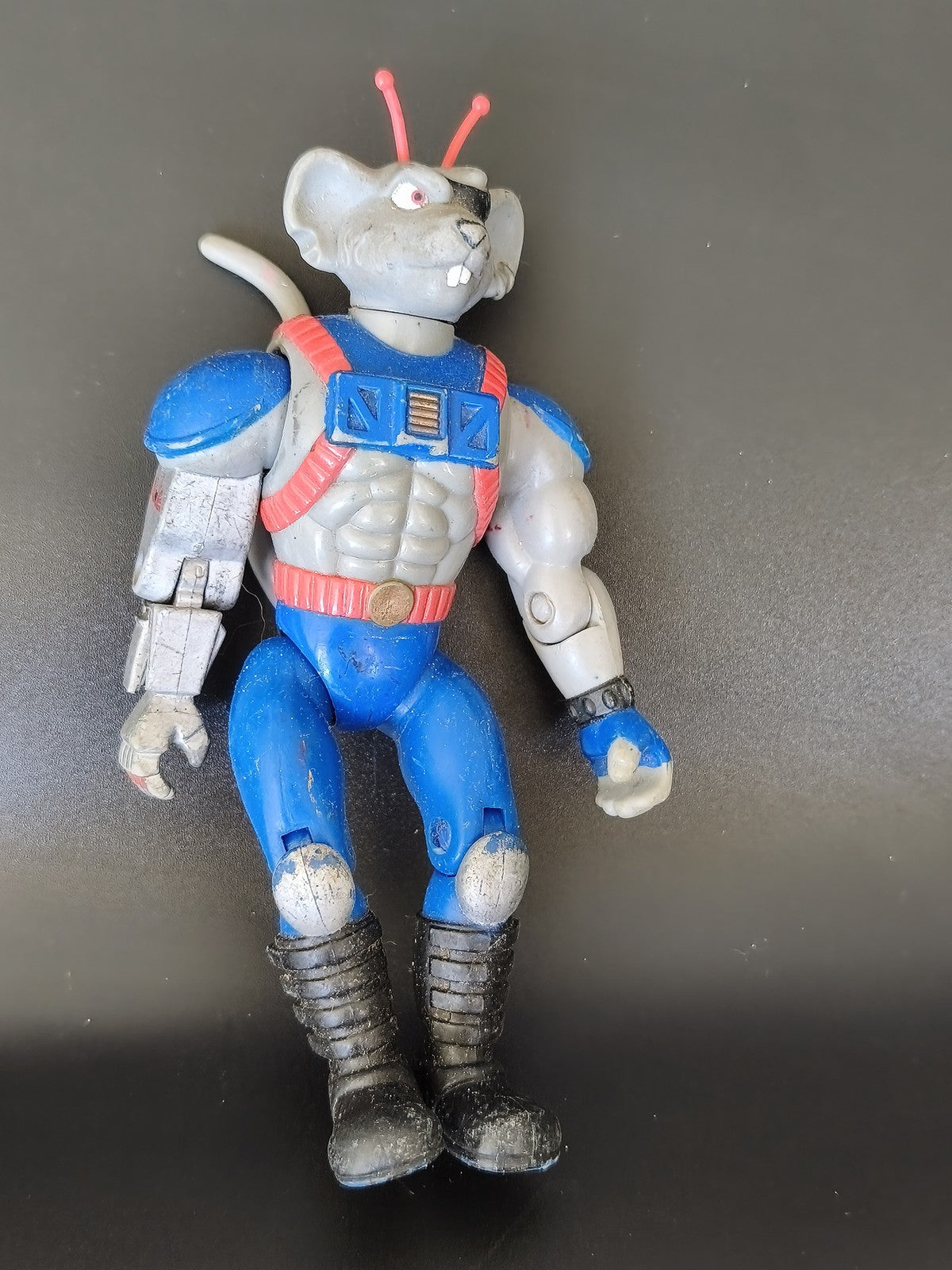 Figurine rétro Biker Mice vintage, personnage ancien pour collectionneur jouet