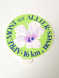 Vintage sticker publicitaire ancien Appemont sur Allier autocollant rétro collec