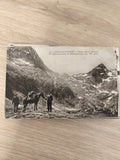 Ancienne carte postale Luchon chemin Lac Saoussat Pic Quayrat Montarque montagne