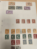 Lot timbres France oblitérés Semeuse et type Merson philatélie