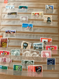 Lot timbres Suisse Helvetia oblitérés thématiques philatélie années 70-80