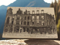 Carte postale ancienne Arras Guerre 1914-1915 photo ruines Place Gare Chanzy