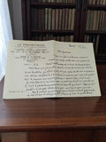 Lettre manuscrite papier à en-tête La Protectrice 1945 Marseille Guerre 39-45