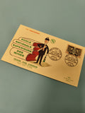 Enveloppe FDC École des Mines 175e anniversaire, illustration colorée Paris