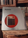 Radio vintage Radiola avec boîte d'origine, design rétro ancien rare