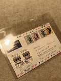 Lettre affranchie Australie 1965 timbres 5c Airmail par avion philatélie (Ref 27
