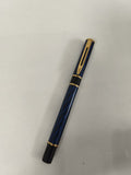 Stylo plume Waterman Lauréat II bleu marbré, plume élégante, écriture fluide