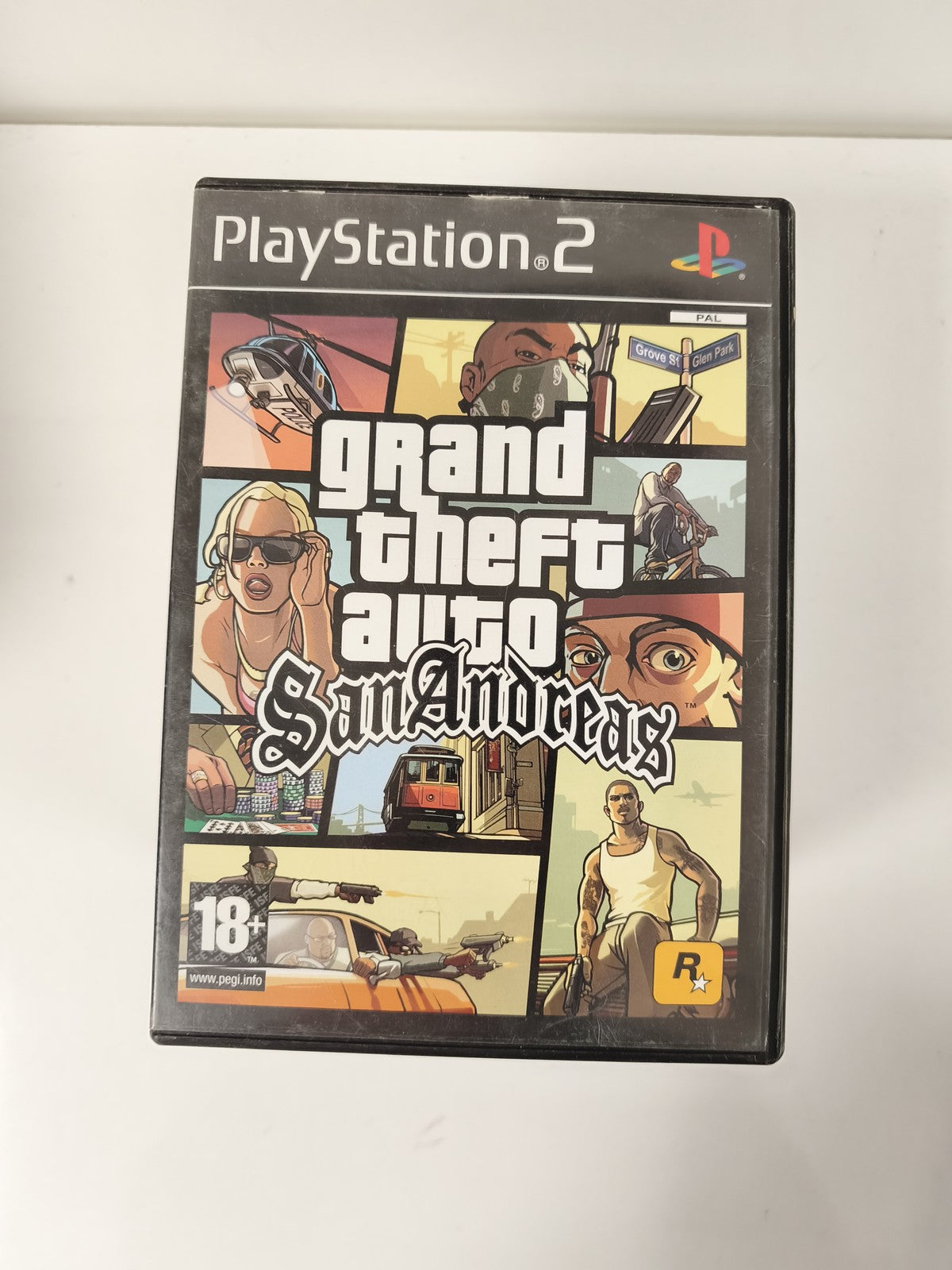Boîte vide officielle PS2 pour GTA San Andreas ? Emballage d?origine Playstation