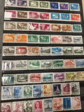 Lot timbres POSTA ROMANA Roumanie oblitérés multicolores, thèmes variés