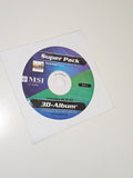 CD d'installation MSI 3D-Album logiciel pilote original pour PC Windows