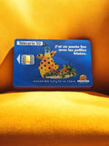 Télécarte 50 unités vintage Orangina pub, carte téléphonique rétro années 90