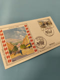 Enveloppe FDC Monaco Premier Jour d?Émission Avenue de la Gare illustration