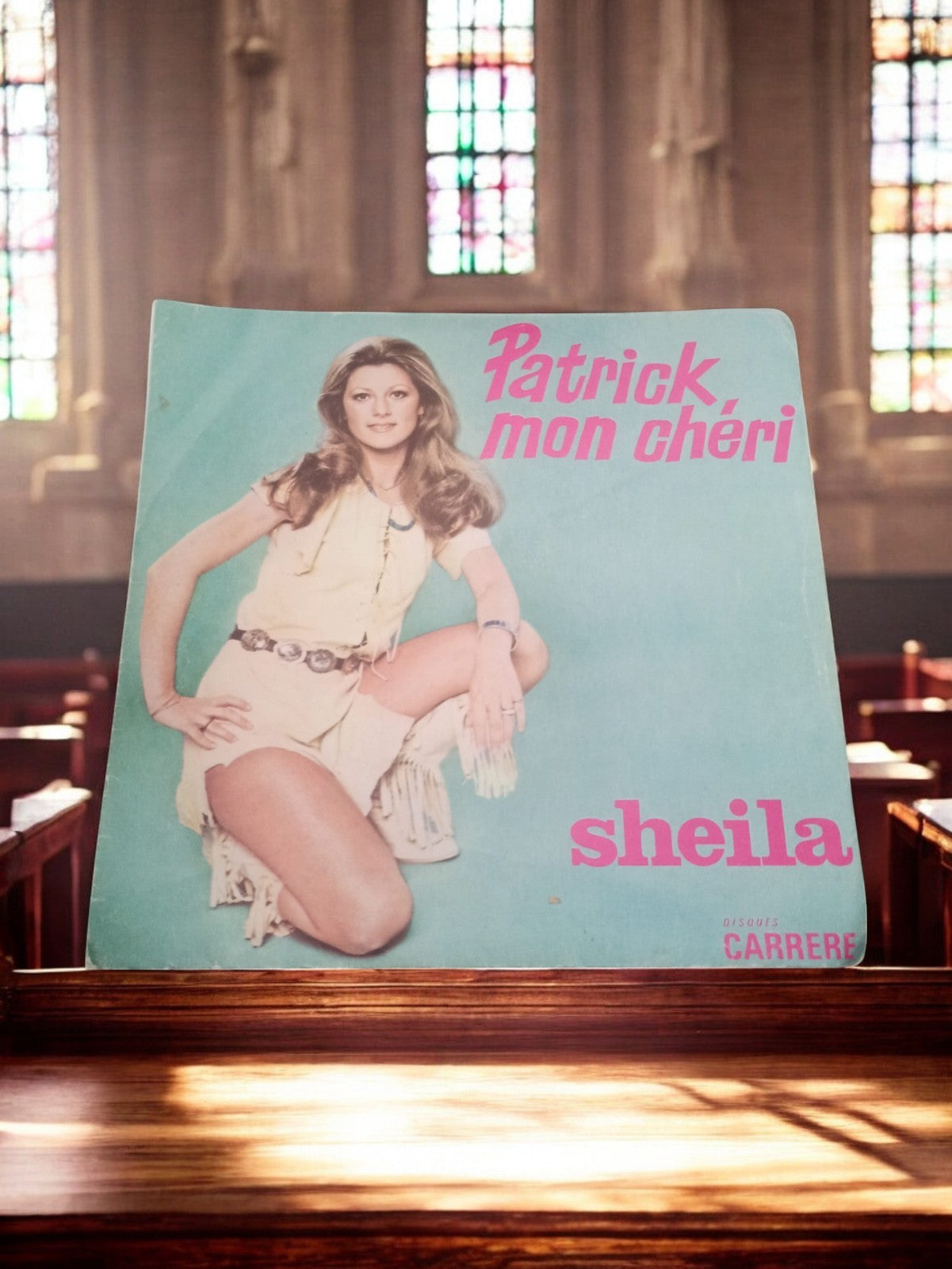 Vinyle 45 tours Sheila Patrick mon chéri vintage Disques Carrere pochette pop