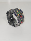 Bracelet ancien ethnique berbère rétro, bijou fantaisie vintage artisanal