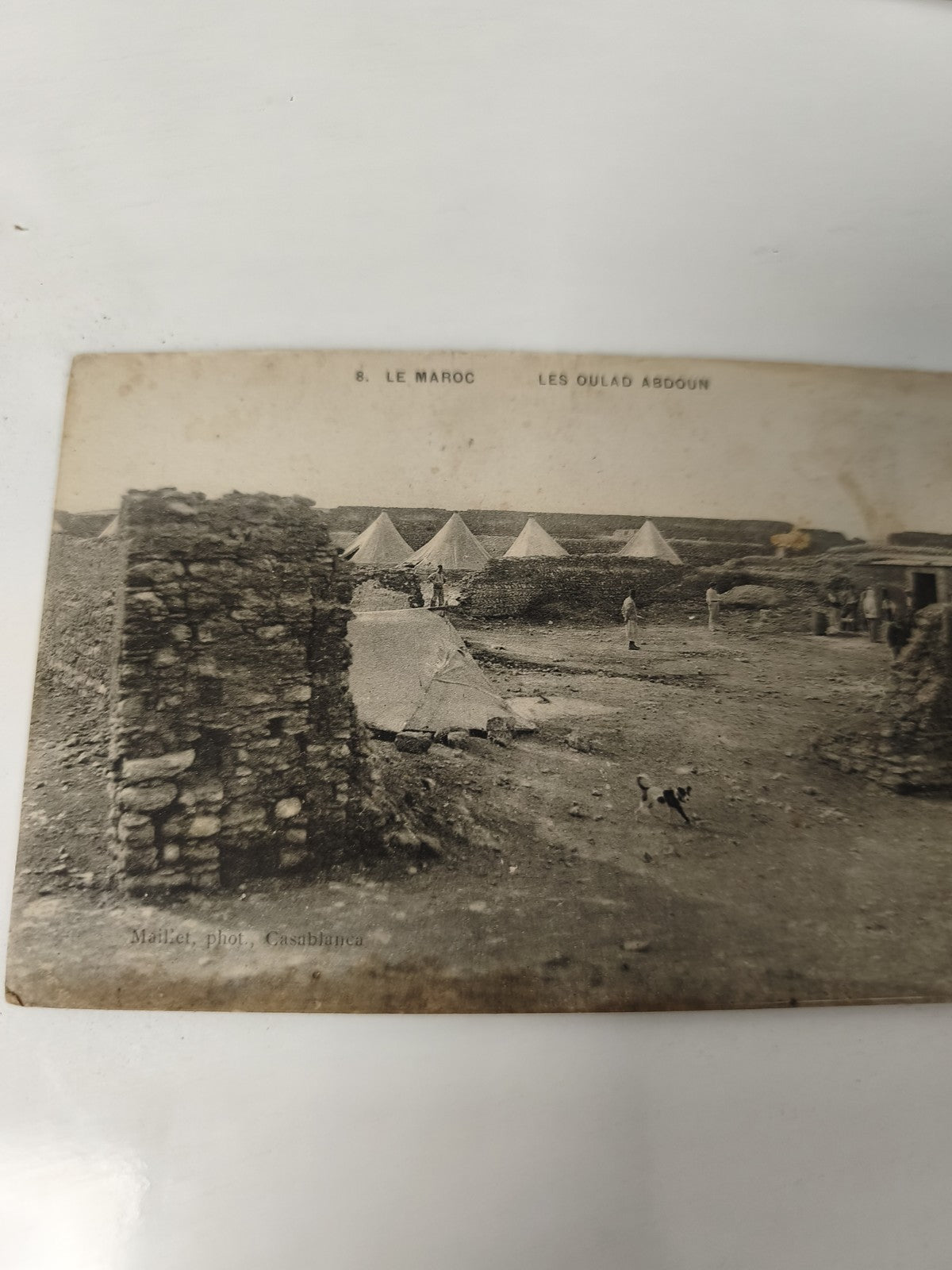 Carte postale ancienne vintage Maroc Oulad Abdoun collection rétro Afrique Nord