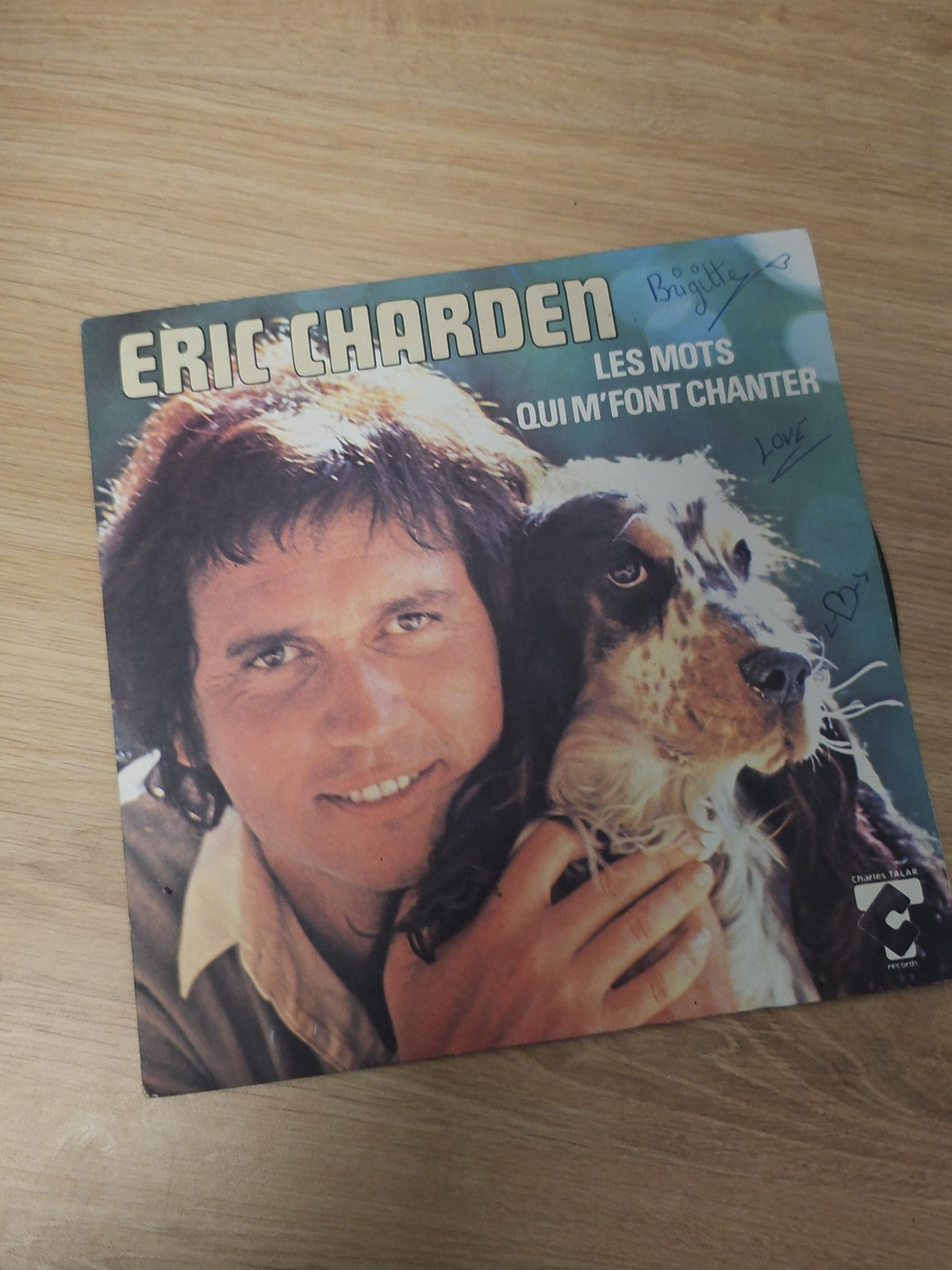 Vinyle 45 tours ancien Eric Charden rétro vintage disque collection musique