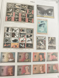 Timbres Ajman State peintures, jeux olympiques, portraits royaux, papillon